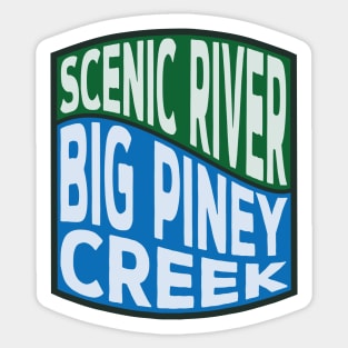 Big Piney Creek Scenic River wave Sticker